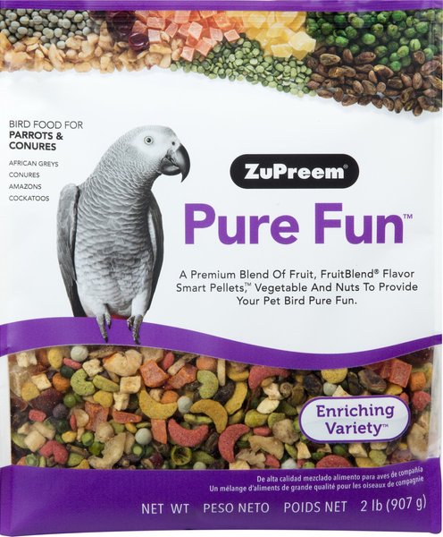 ZuPreem Pure Fun Parrot & Conure Bird Food (2-lb bag)