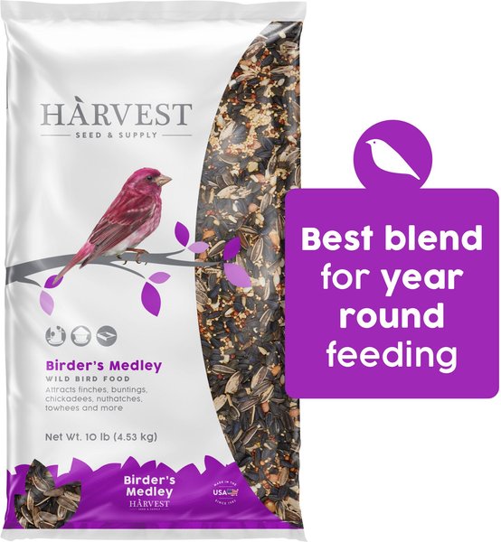 Harvest Seed & Supply Birder's Medley Corn Free Wild Bird Food, (10-lb bag)
