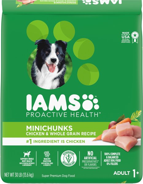 Iams Proactive Health Minichunks with Real Chicken & Whole Grains Dry Dog Food (30-1b bag)
