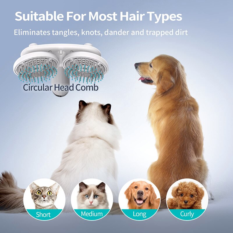 Double-Head Slicker Brush – Faster Grooming Sessions