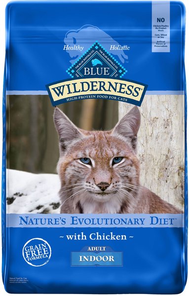 Blue Buffalo Wilderness Indoor Chicken Recipe Grain-Free Dry Cat Food (11-Ib bag)