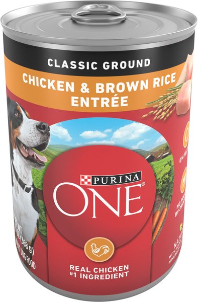 Purina ONE SmartBlend Classic Ground Chicken & Brown Rice Entree Adult Canned Dog Food