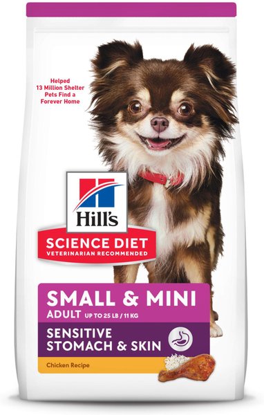 Hill's Science Diet Adult Sensitive Stomach & Sensitive Skin Small & Mini Breed Chicken Recipe Dry Dog Food (15-Ib bag)