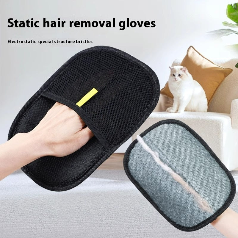 Pet Grooming Gloves – Gentle Hair Removal & Massage for Dogs & Cats