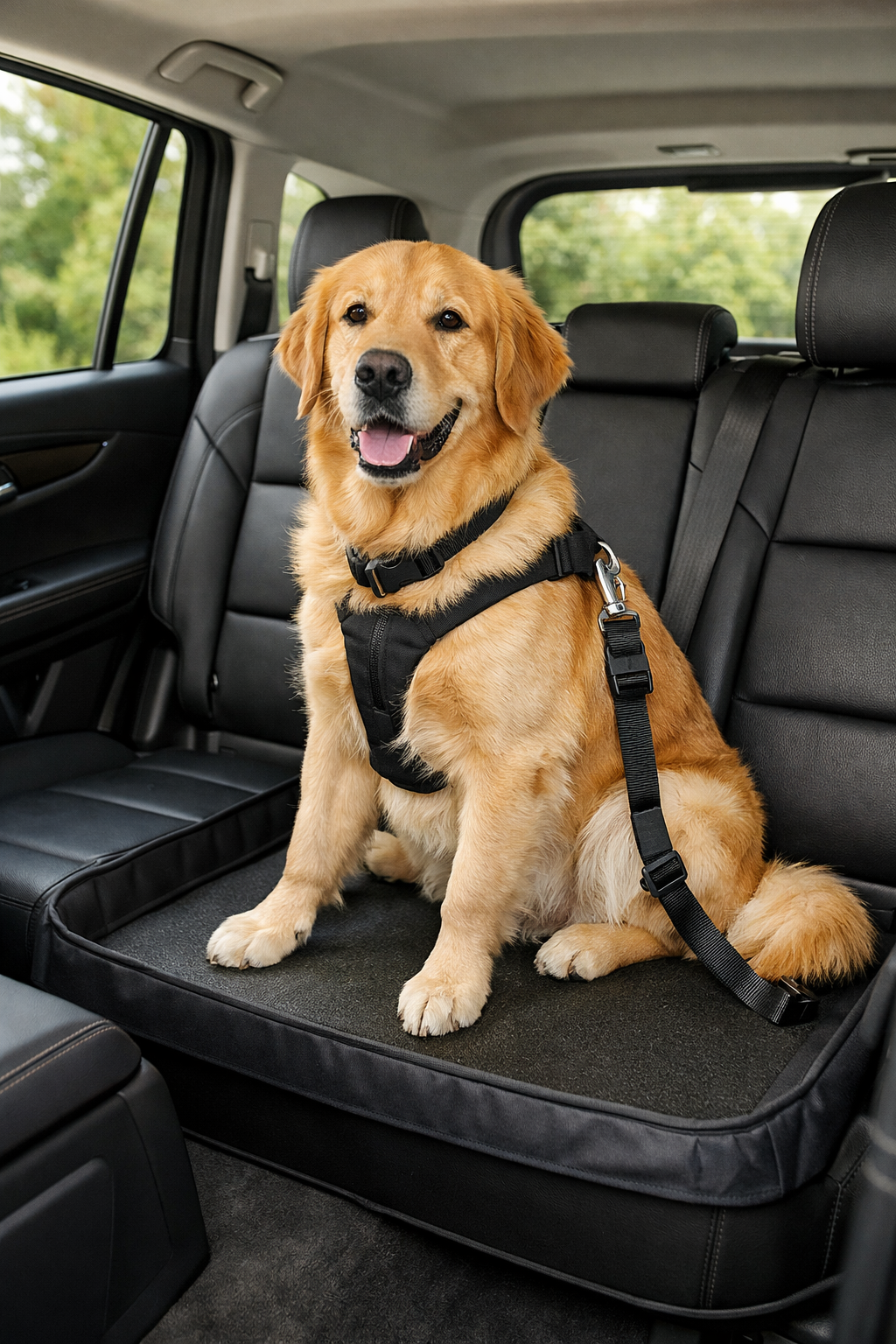 Best hard bottom dog car seat cover for large dogs in SUV