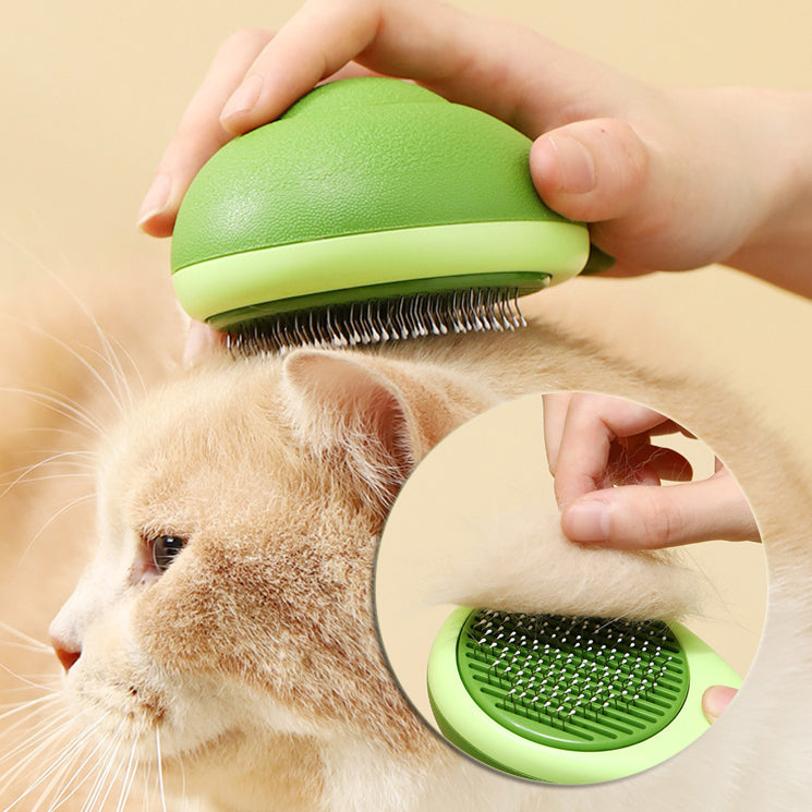 Avocado Pet Hair Remover Brush – Self-Cleaning Grooming Tool for Dogs & Cats