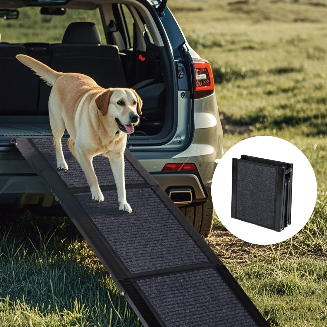 Extra Long Dog Ramp for Car – 71” Portable Foldable Pet Ramp for SUVs, Trucks & Large Dogs