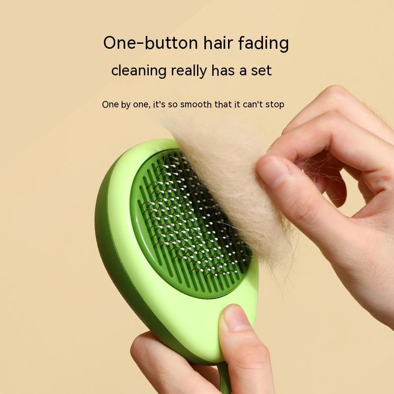 Avocado Pet Hair Remover Brush – Self-Cleaning Grooming Tool for Dogs & Cats