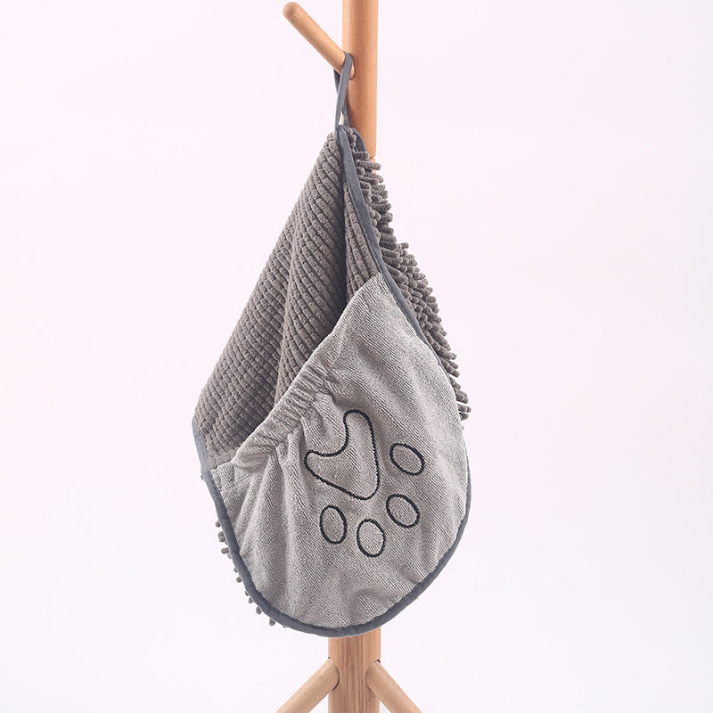 Grooming Towel Glove – Catch Hair While Drying