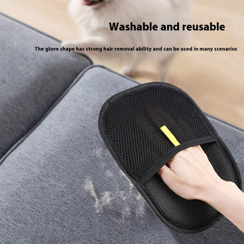 Pet Grooming Gloves – Gentle Hair Removal & Massage for Dogs & Cats