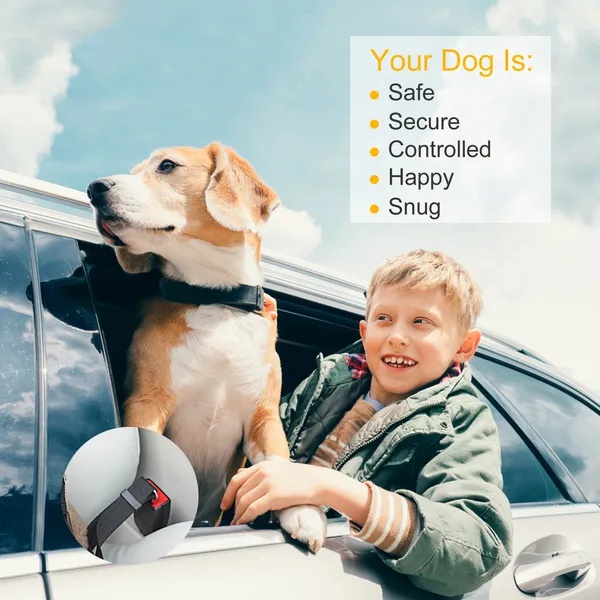 Adjustable Dog Car Seat Belt 2-Pack – Heavy Duty Safety Tether for All Dogs, Universal Fit - Image 4