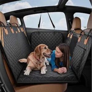 Hard Bottom Dog Car Seat Cover – Waterproof Back Seat Extender, Holds 400lbs, Fits SUVs & Trucks