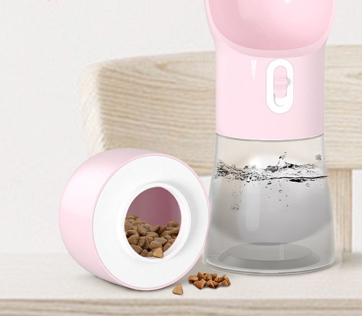 Dog Travel Water Bottle with Food Container — Leak-Proof Dispenser for Hikes & Road Trips - Image 6