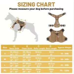 Tactical Dog Car Harness — No-Pull Reflective Vest with Metal Buckle for Large Dogs